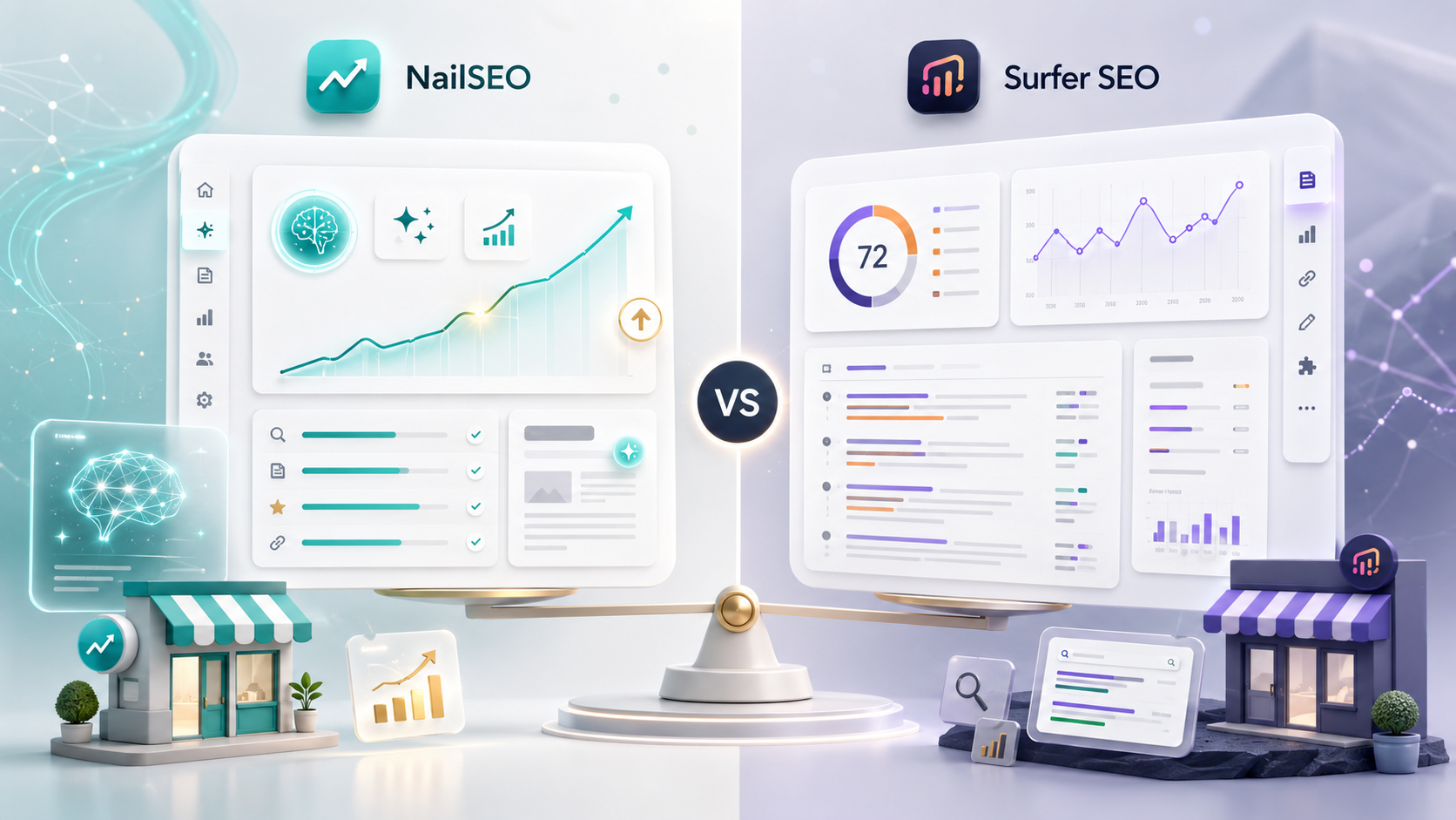 NailSEO vs Surfer SEO: Best AI Tool for Small Biz 2026